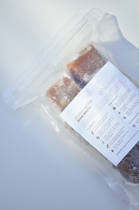 Frozen 72-Hour Chicken Bone Broth Cubes